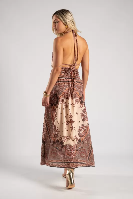 Φόρεμα Halter Boho Breeze