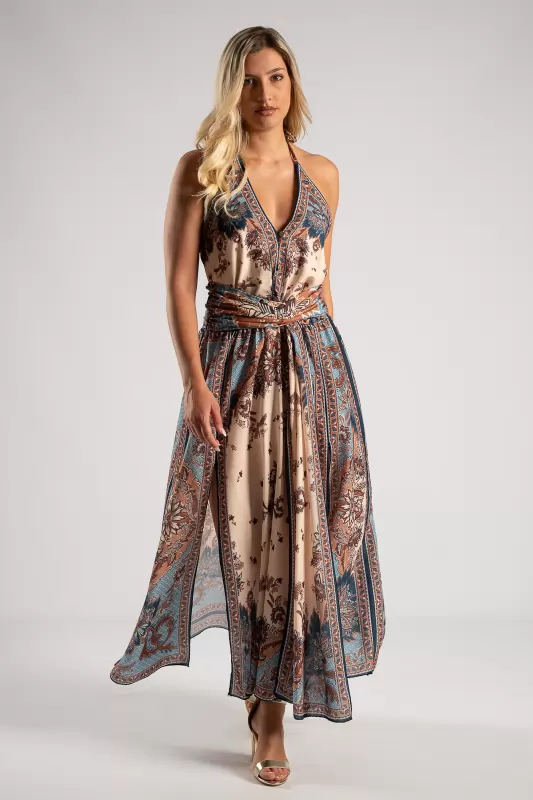 Φόρεμα Halter Boho Breeze