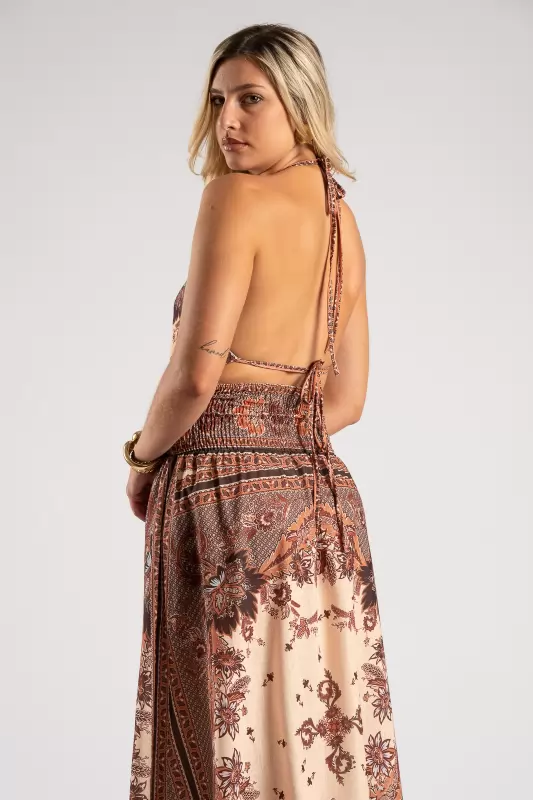 Φόρεμα Halter Boho Breeze