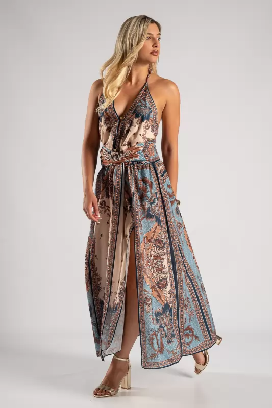 Φόρεμα Halter Boho Breeze