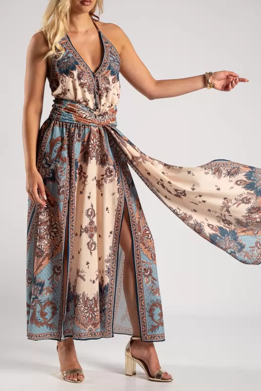 Φόρεμα Halter Boho Breeze