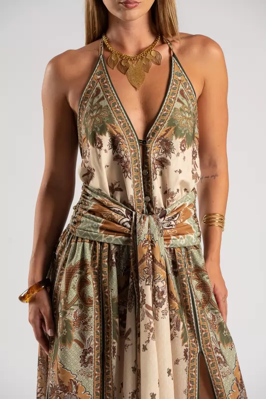 Φόρεμα Halter Boho Breeze