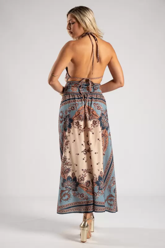Φόρεμα Halter Boho Breeze