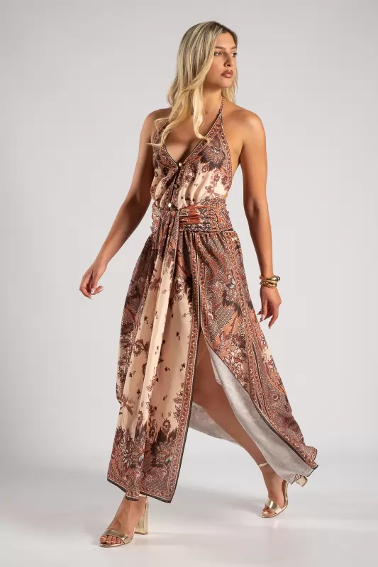 Φόρεμα Halter Boho Breeze