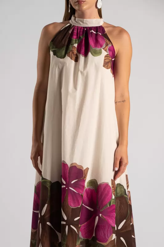 Φόρεμα Halter Floral