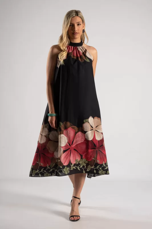 Φόρεμα Halter Floral