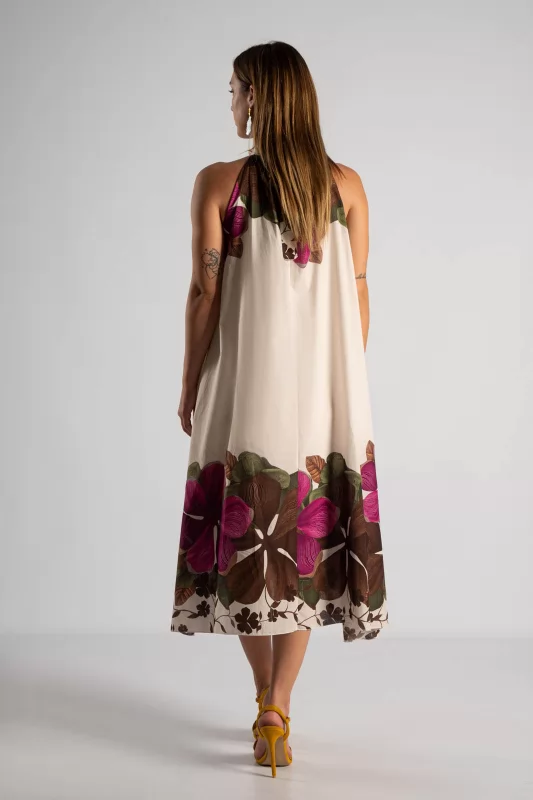 Φόρεμα Halter Floral