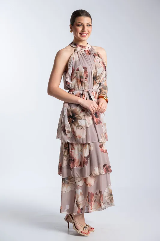 Φορεμα Halter Layers Floral
