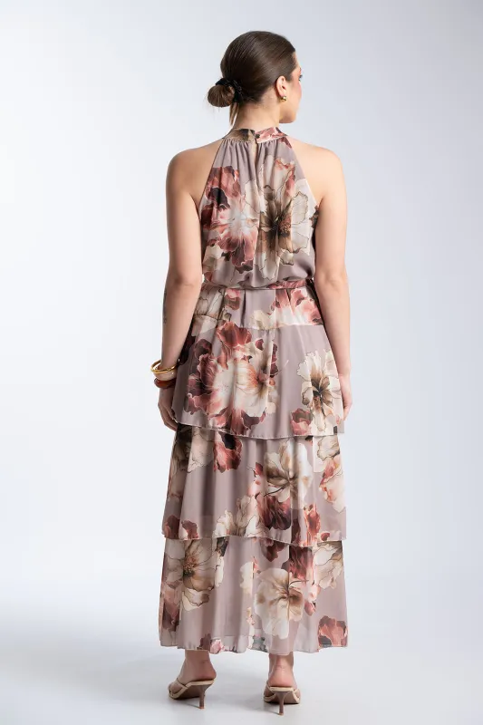 Φορεμα Halter Layers Floral