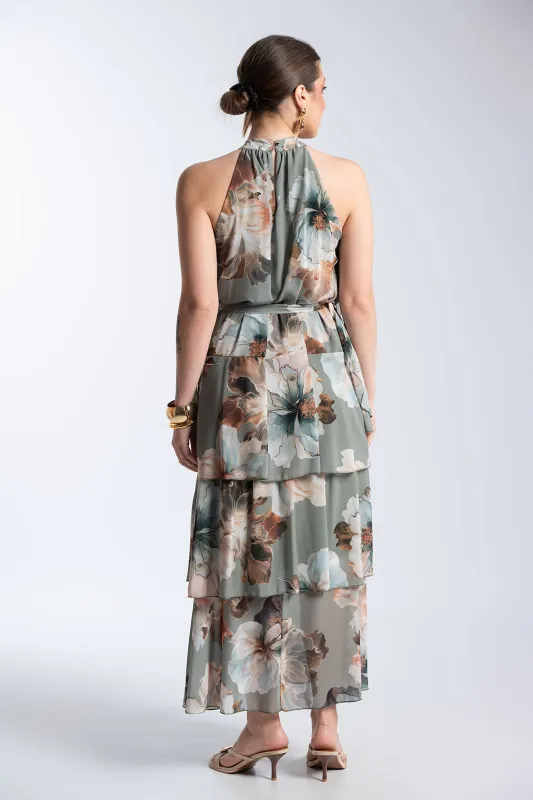 Φορεμα Halter Layers Floral