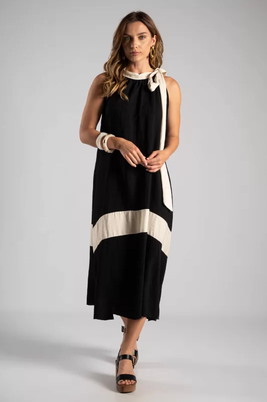 Φόρεμα Halter Midi
