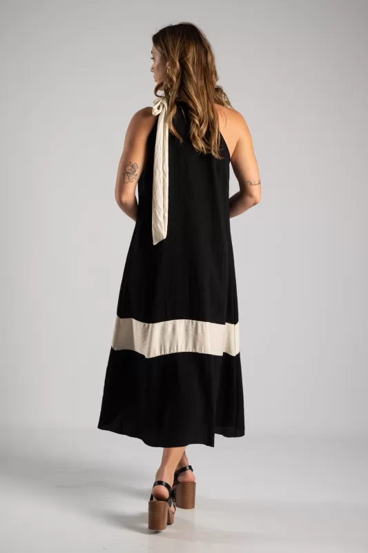 Φόρεμα Halter Midi