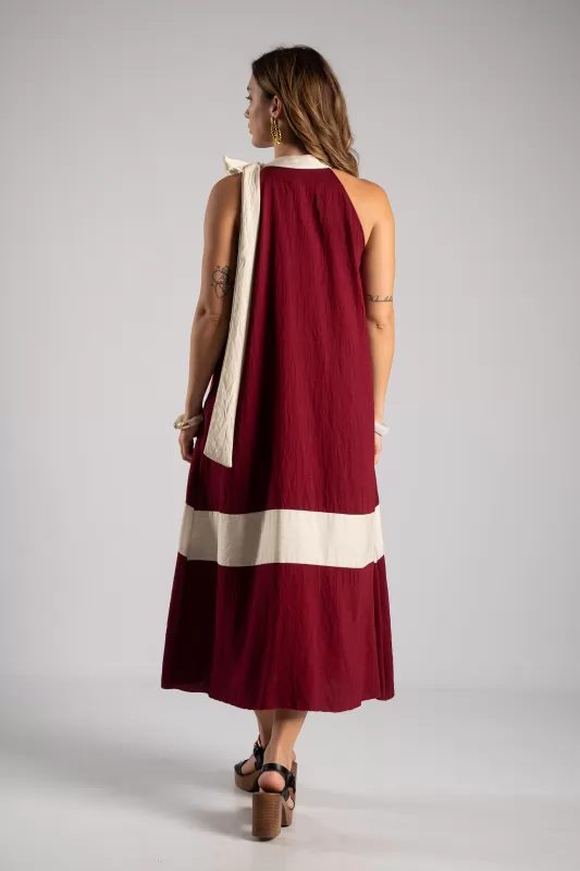 Φόρεμα Halter Midi