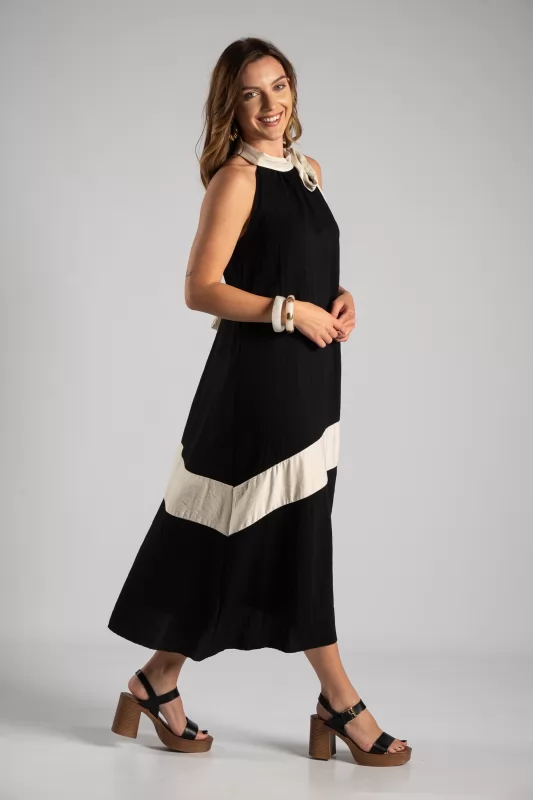 Φόρεμα Halter Midi