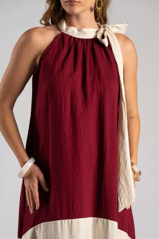 Φόρεμα Halter Midi