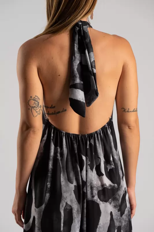 Φόρεμα Halter Tie Dye