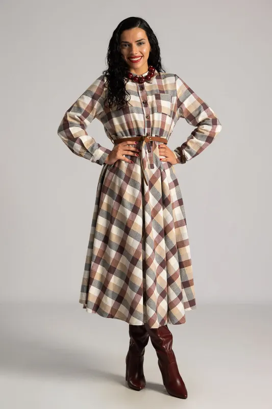 Dress Checkered Belt