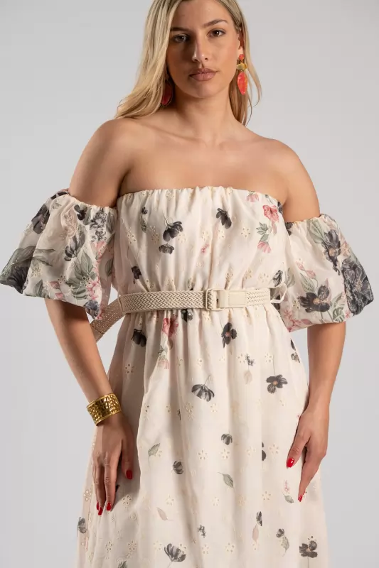 Φόρεμα Κιπούρ Floral Ezra