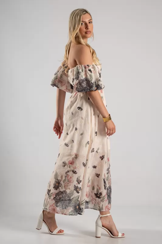 Φόρεμα Κιπούρ Floral Ezra