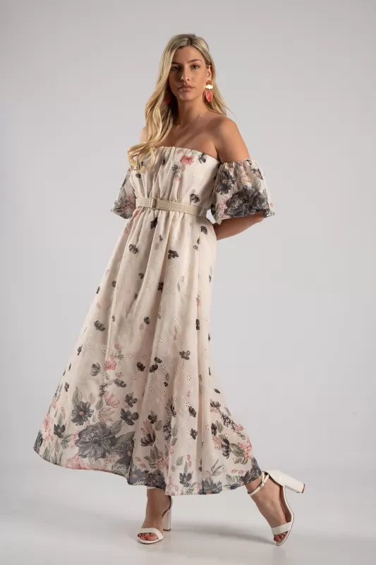 Φόρεμα Κιπούρ Floral Ezra