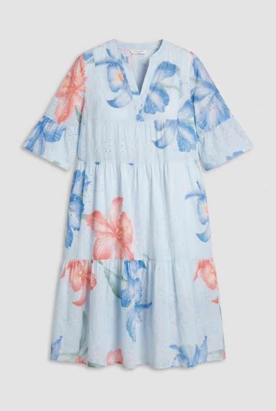 Floral Cotton Kipour Dress 