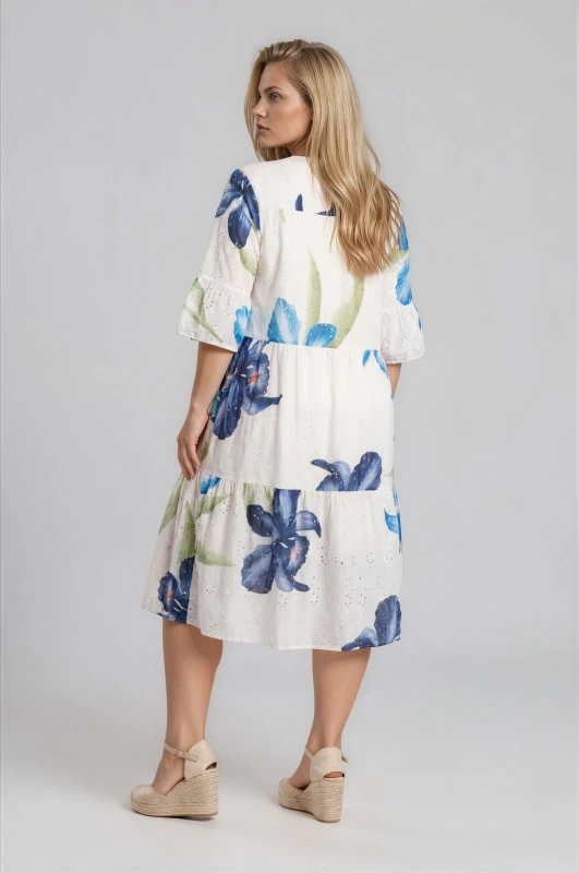 Floral Cotton Kipour Dress 