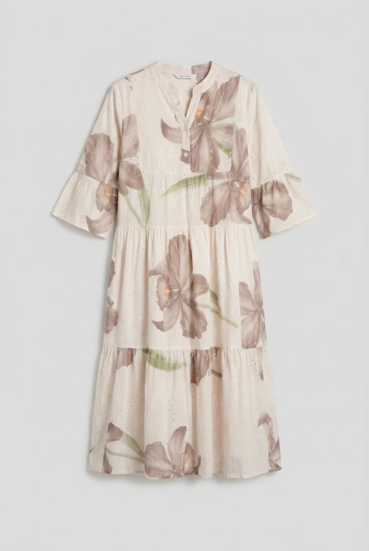 Floral Cotton Kipour Dress 