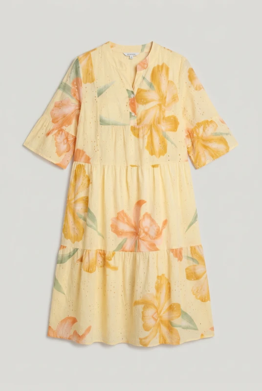 Φόρεμα Κιπούρ Βαμβακερό Floral