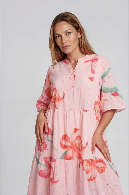 Floral Cotton Kipour Dress 