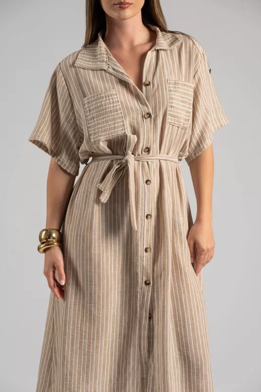 Dress Short Sleeves Semi-sleeved