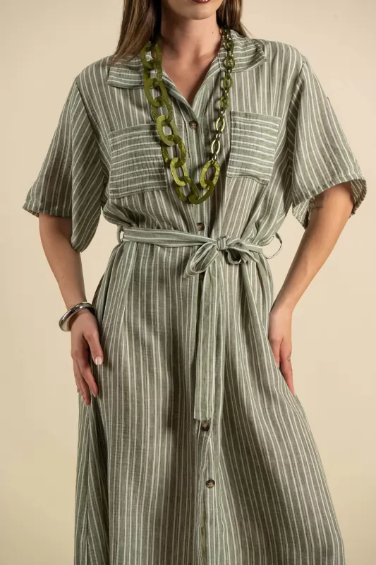 Dress Short Sleeves Semi-sleeved
