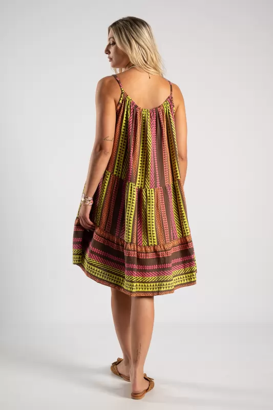 Short Dress Geometric Design