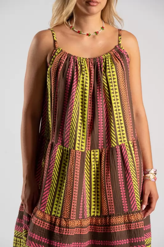 Short Dress Geometric Design