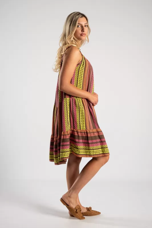Short Dress Geometric Design