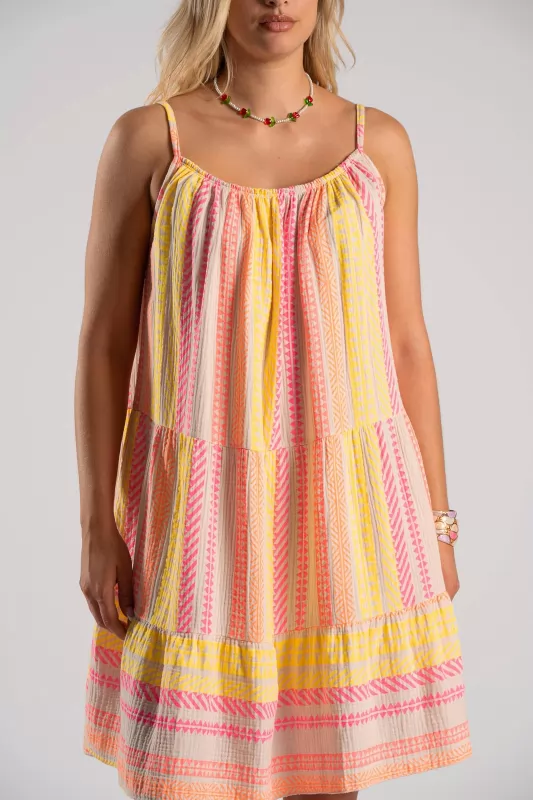 Short Dress Geometric Design