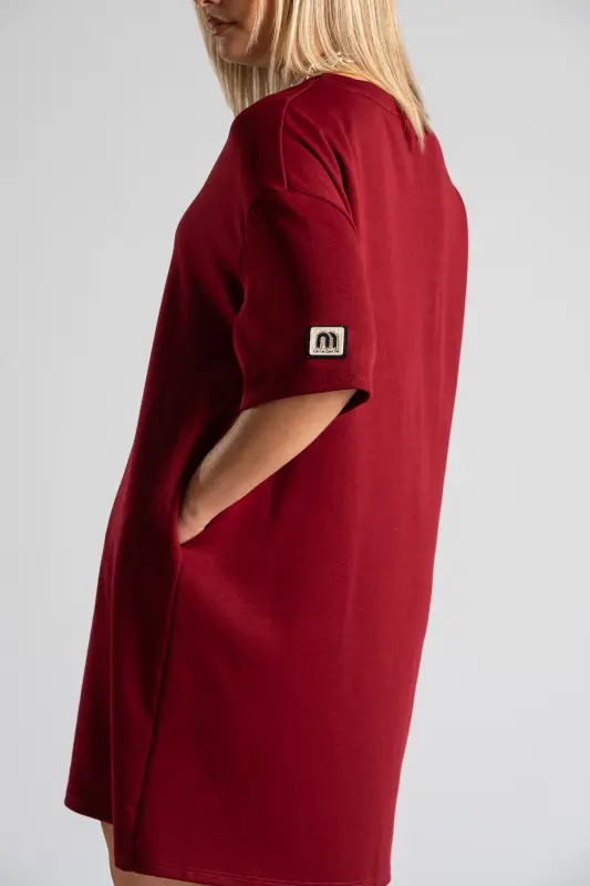 Dress Short Sleeve Solid Color