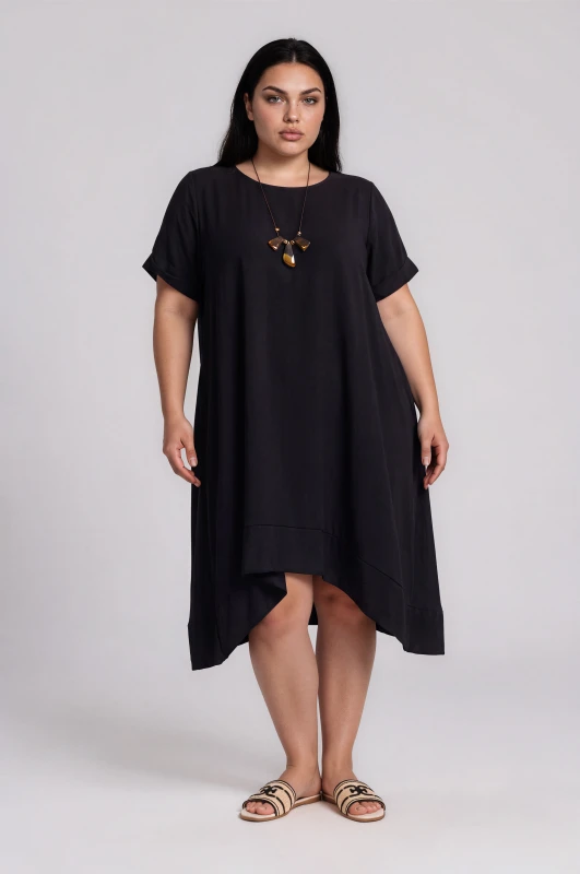 Dress Short-Sleeved Asymmetrical Necklace