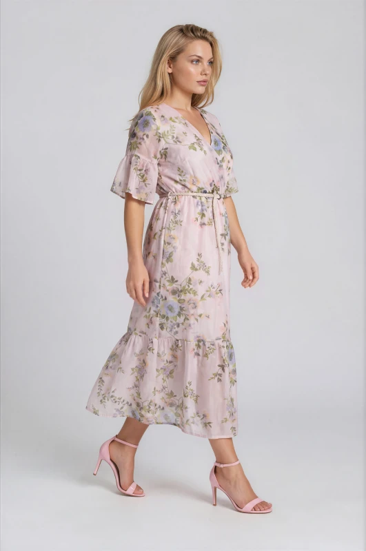 Floral Aria Wrap Dress