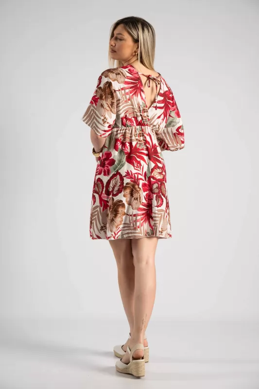 Φόρεμα Κρουαζέ Floral Mini