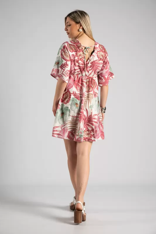 Dress Wrapped Floral Mini 
