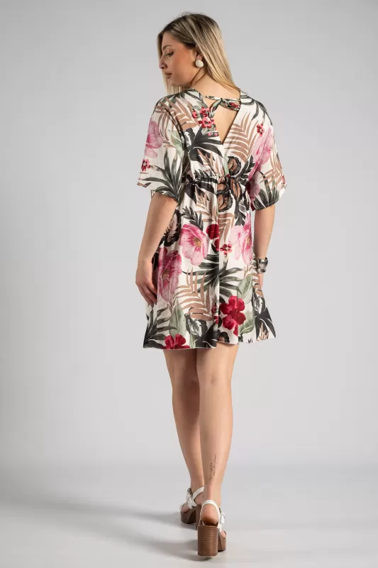 Dress Wrapped Floral Mini 