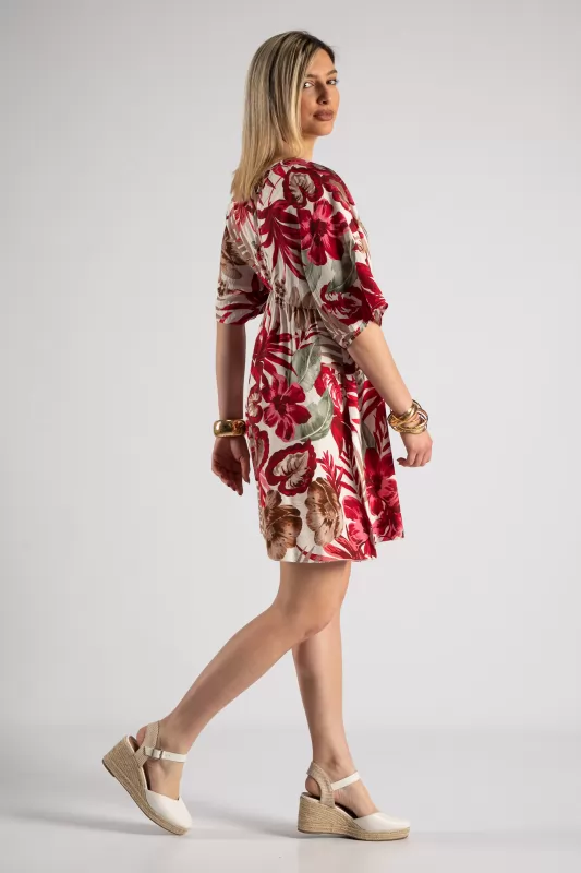 Φόρεμα Κρουαζέ Floral Mini