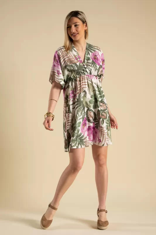 Φόρεμα Κρουαζέ Floral Mini