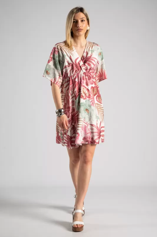 Φόρεμα Κρουαζέ Floral Mini
