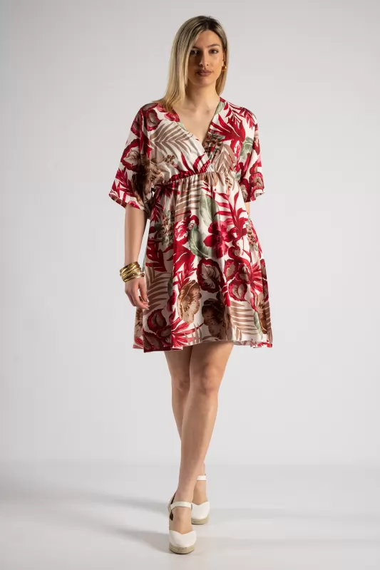 Φόρεμα Κρουαζέ Floral Mini