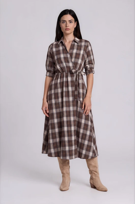 Dress Wrap Checkered 