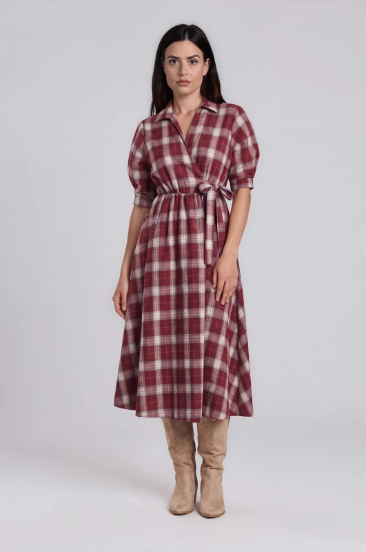 Dress Wrap Checkered 