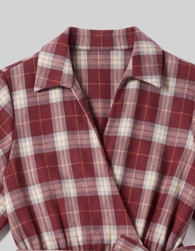 Dress Wrap Checkered 