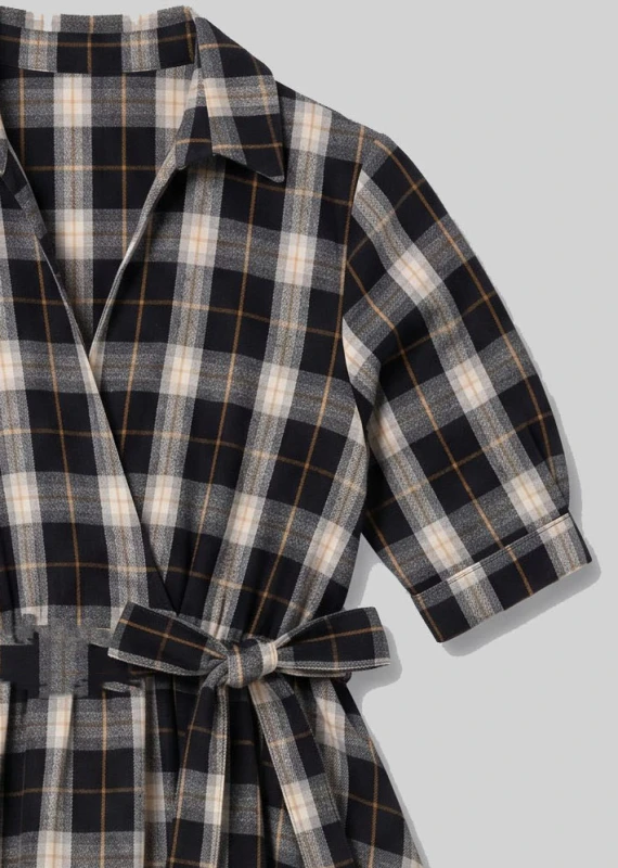 Dress Wrap Checkered 