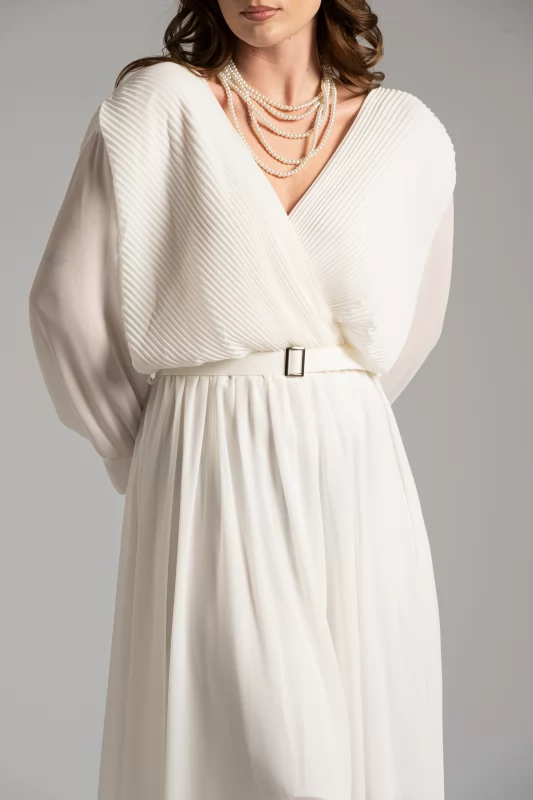 Wrap Dress Pleated Belt 